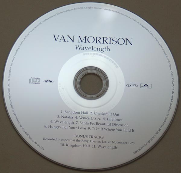 CD, Morrison, Van - Wavelength
